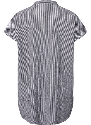Chemise à manches courtes en coton à rayures, Black Stripe, Packshot image number 1