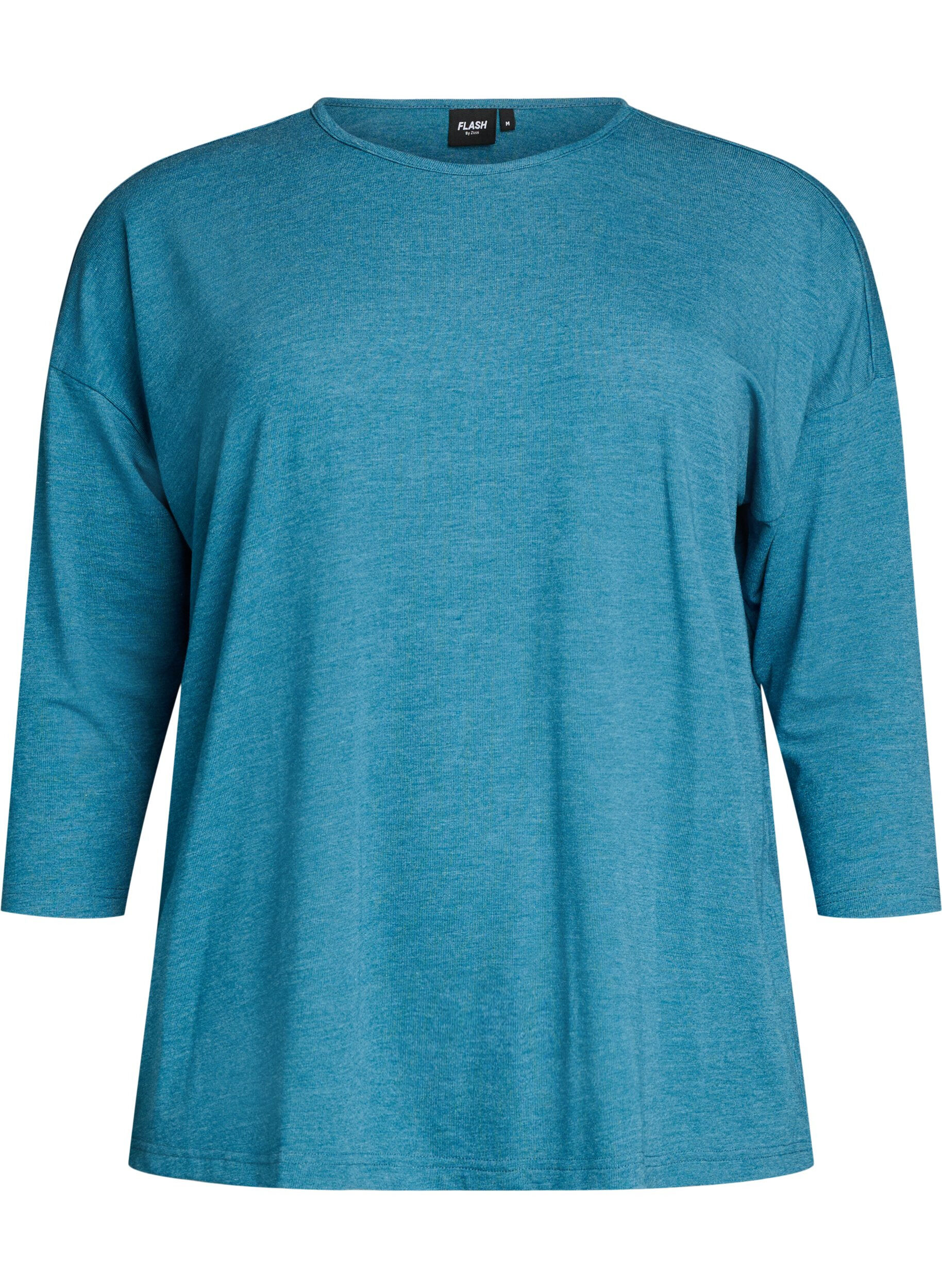 ZizziBlouse en jersey avec manches 3/4, Bleu, Packshot image number 0