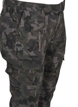 Pantalon cargo avec imprimé camouflage, Camouflage, Packshot image number 2