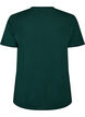 T-shirt basique en coton &agrave; col rond, Vert fonc&eacute;, Packshot image number 1