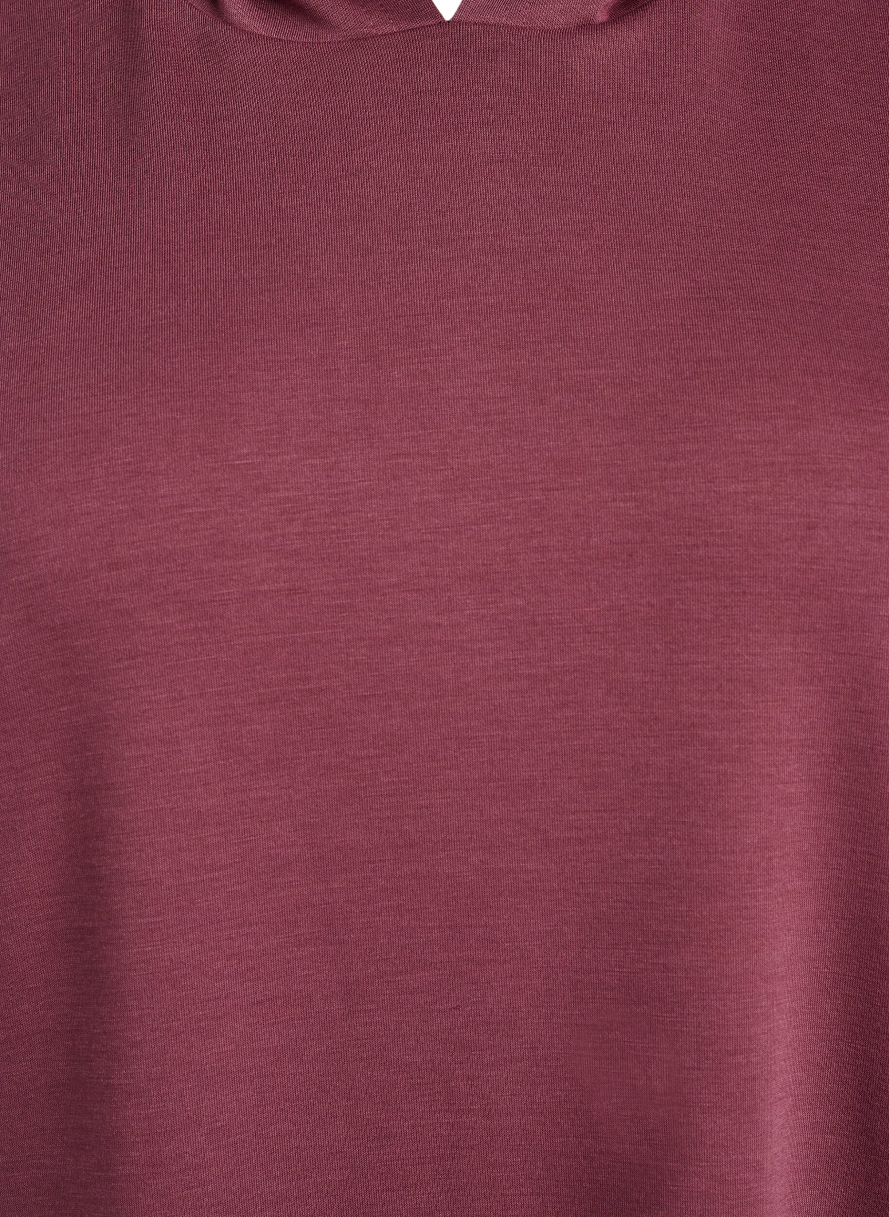 ZizziSweatjurk met korte mouwen in modalmix, Bruin, Packshot image number 2