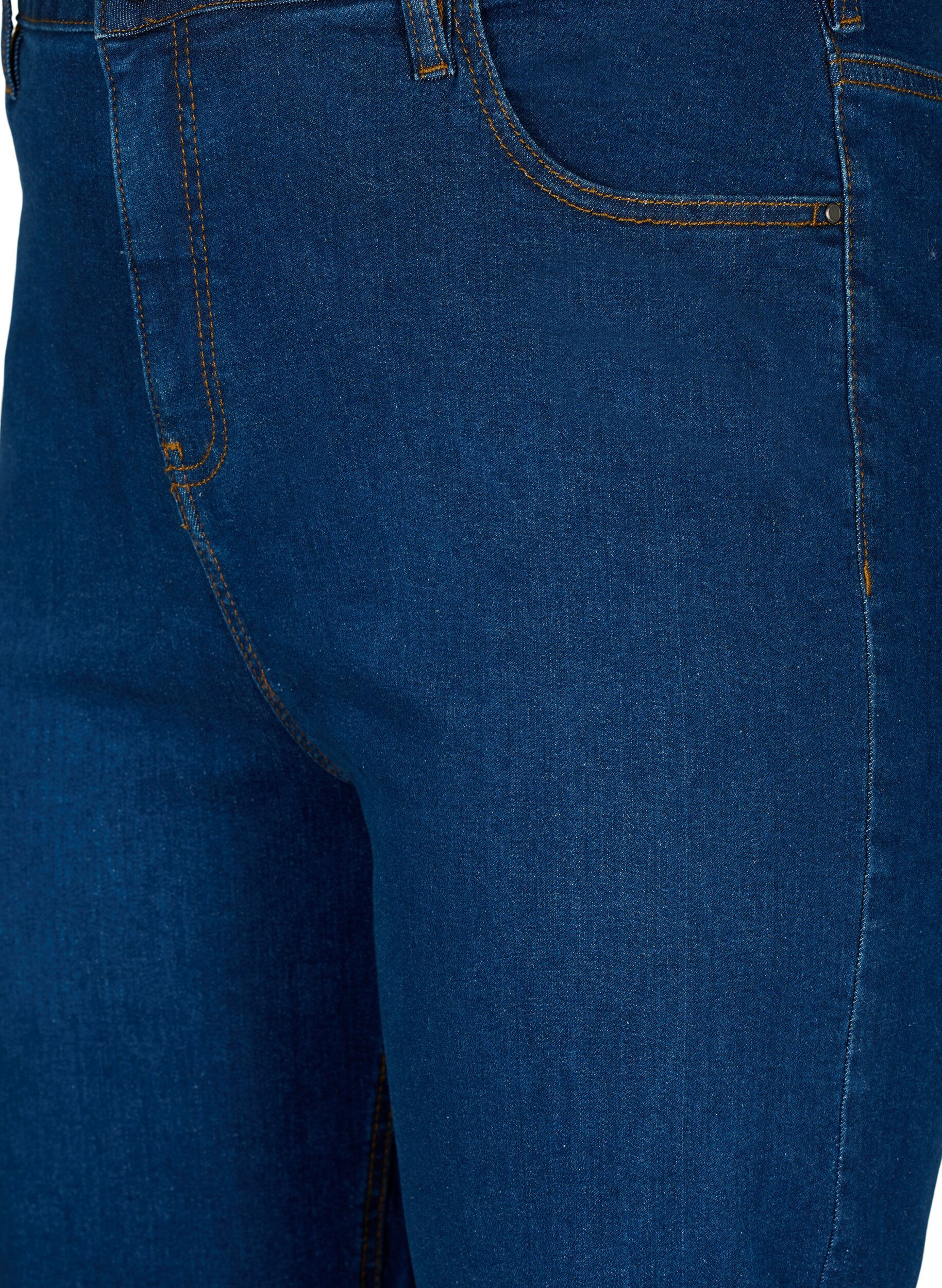 Zizzi Jean Megan taille extra haute avec coupe normale, Dark blue, Packshot image number 2