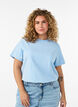 Grafisch T-shirt van biologisch katoen, Blauw, Model image number 2