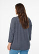 Blouse en jersey avec manches 3/4, Gris anthracite, Model image number 2