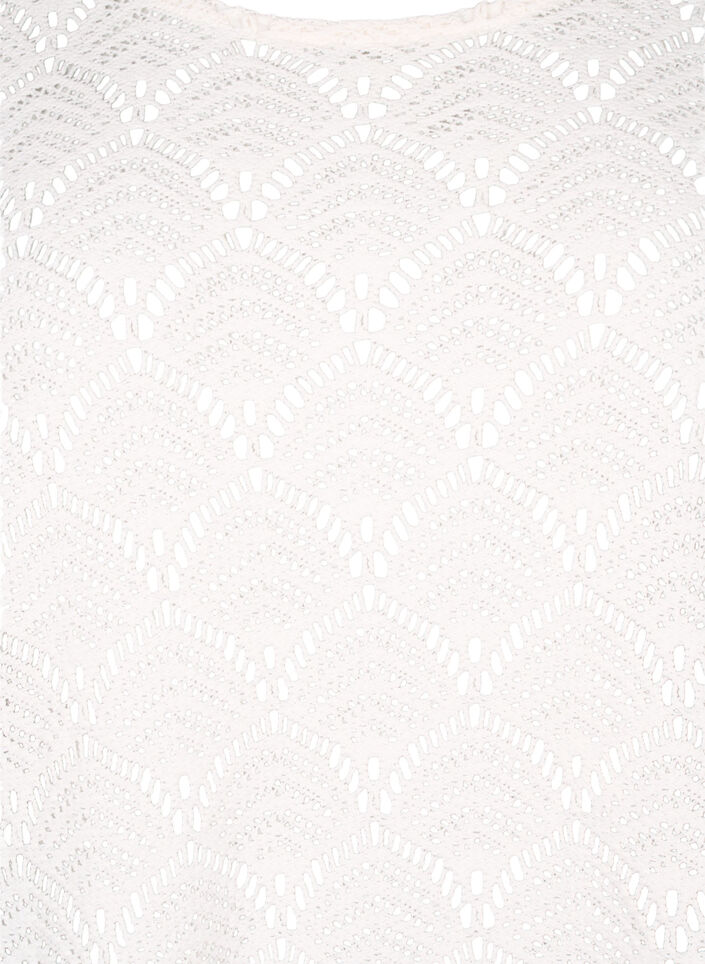 Crochet Blouse met 3/4 mouw, Sandshell, Packshot image number 2