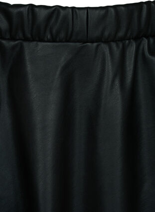 Jupe ample en simili-cuir, Black, Packshot image number 2