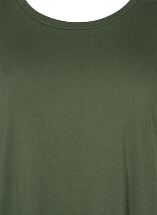 Katoenen t-shirt jurk met 2/4 mouwen, Thyme, Packshot image number 2