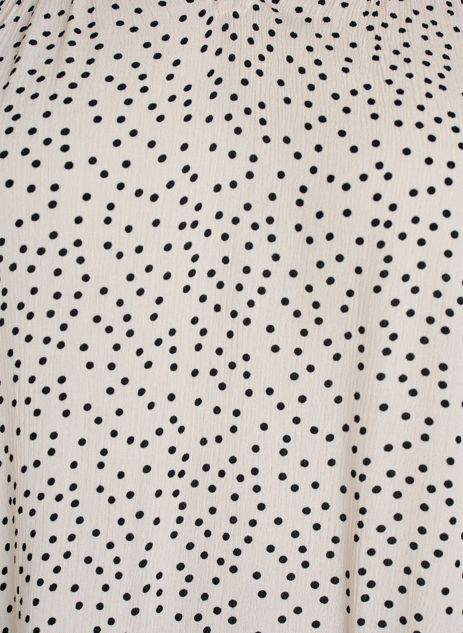 ZizziGedessineerde viscose blouse met ruches, Vanille, Packshot image number 2