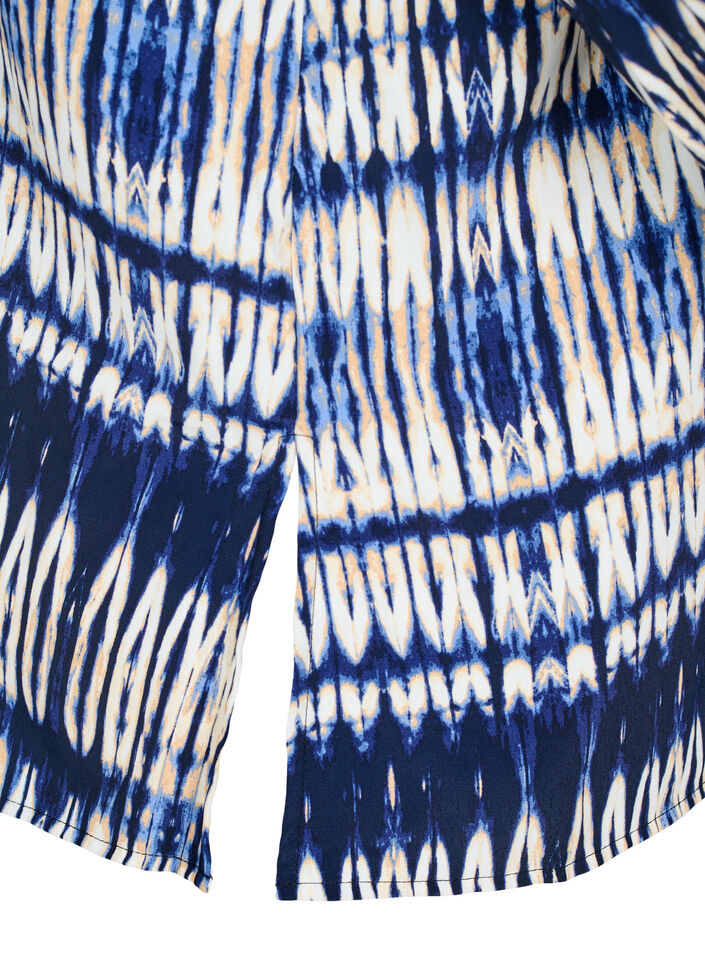 Shirt met patroon, Blauw, Packshot image number 3