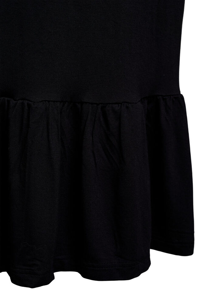 Robe de plage en viscose avec bretelles tress&eacute;es, Noir, Packshot image number 3