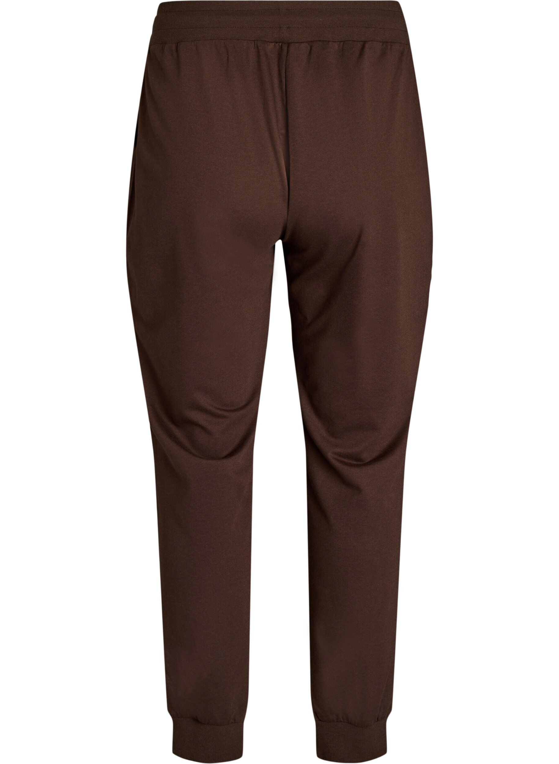 ZizziLosse trainingsbroek met zakken, Bruin, Packshot image number 1