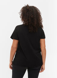 T-shirt de sport avec imprimé, Black w. LFT, Model