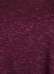 Los workout T-shirt met korte mouwen, Donker Bordeaux, Packshot image number 2