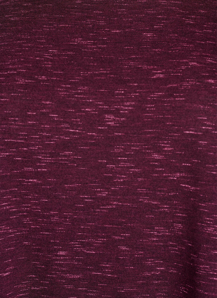 Los workout T-shirt met korte mouwen, Donker Bordeaux, Packshot image number 2