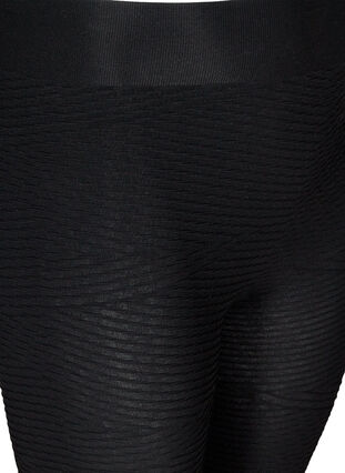 Legging long élastiqué et texturé, Black, Packshot image number 2