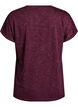 Los workout T-shirt met korte mouwen, Donker Bordeaux, Packshot image number 1