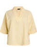Blouse ample avec col et manches 1/2, Jaune clair, Packshot image number 0