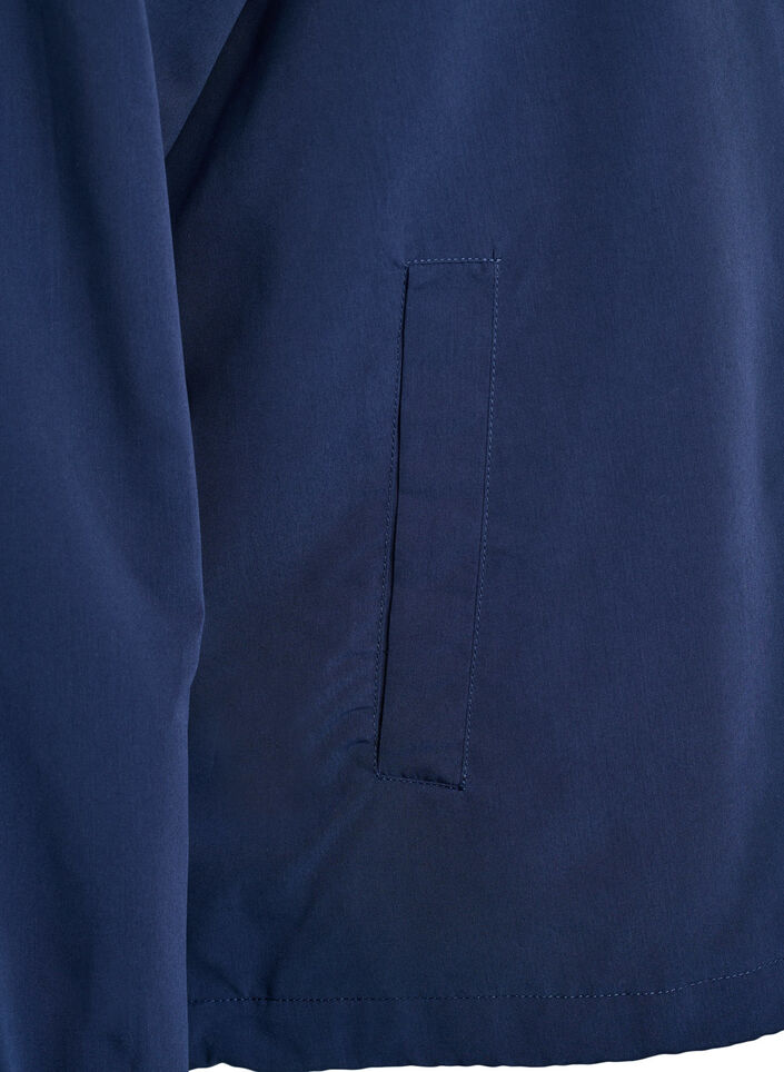 Veste l&eacute;g&egrave;re avec capuche et fermeture &eacute;clair, Bleu, Packshot image number 3