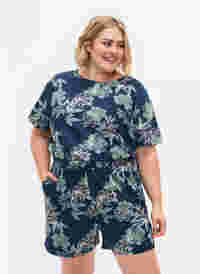 Short pyjama ample avec imprimé, Insignia Blue AOP, Model