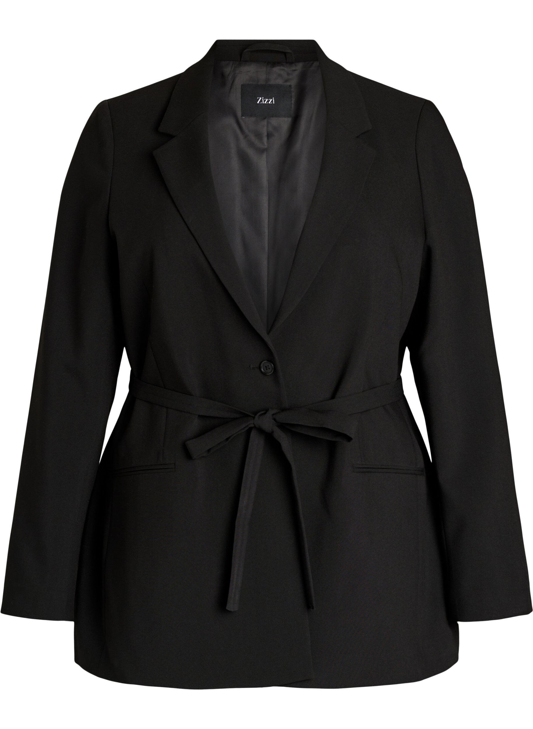 Blazer avec ceinture &agrave; nouer amovible