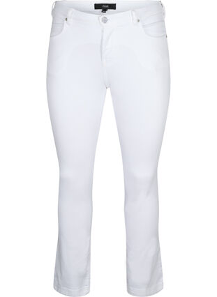 Jeans Emily Slim fit à taille régulière, White, Packshot image number 0