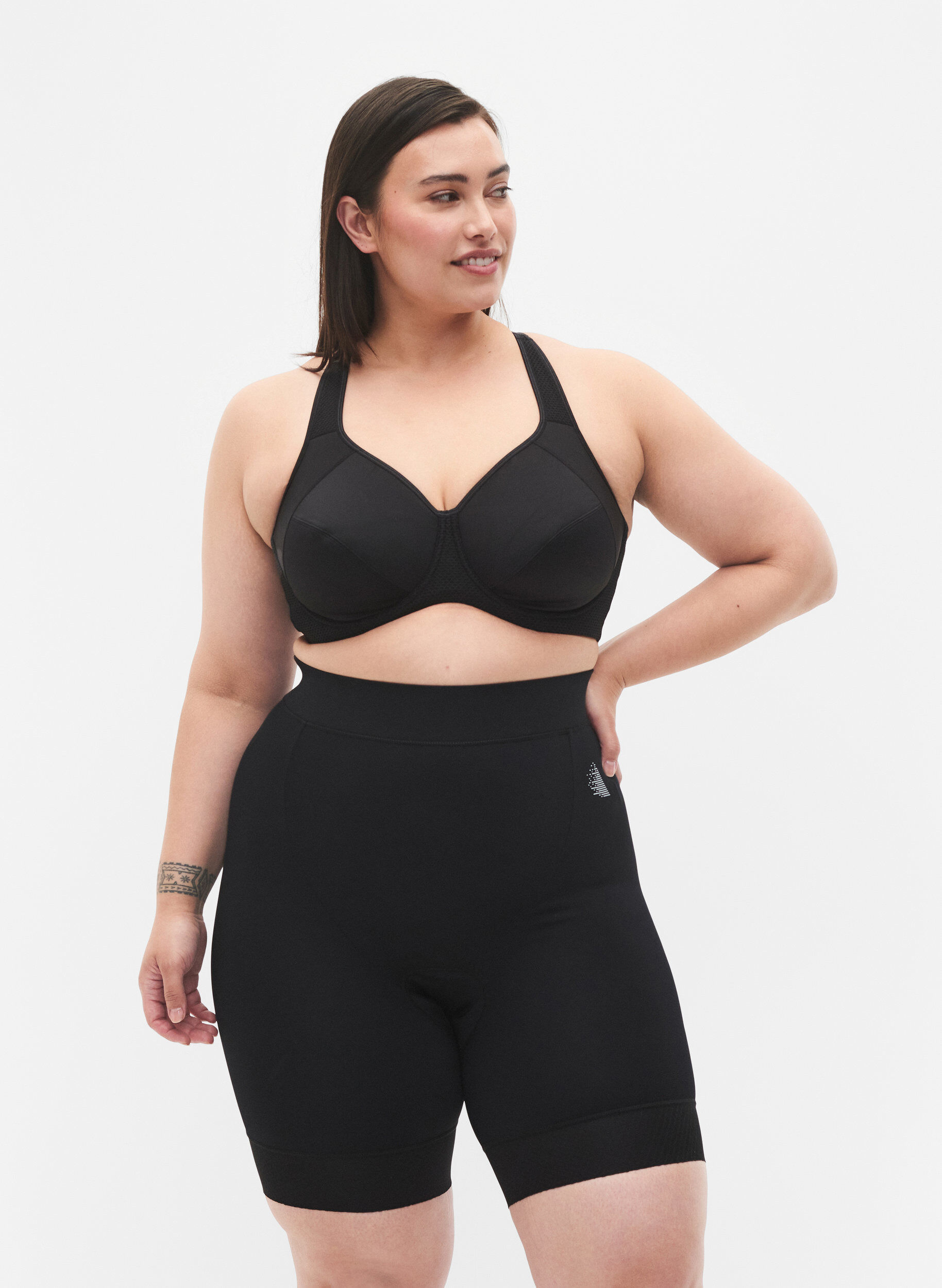 ZizziKorte fiets-/spinningbroek, Black, Model image number 2