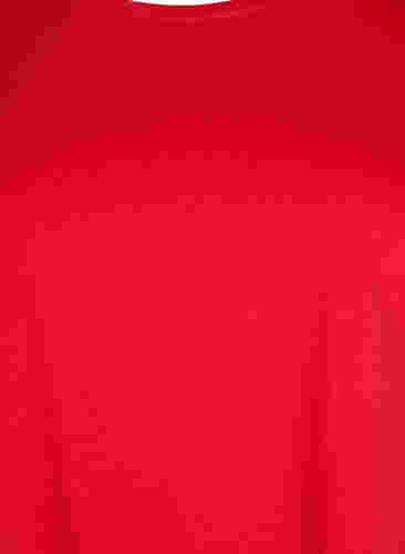 T-shirt à manches courtes en coton mélangé, Tango Red, Packshot image number 2