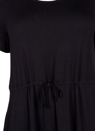 Tunique à manches courtes en coton, Black, Packshot image number 2