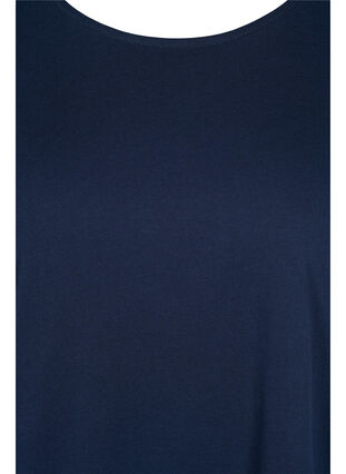 T-shirt en mélange coton, Navy Blazer, Packshot image number 2