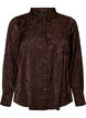 Chemise &agrave; motif cachemire ton sur ton, Marron, Packshot image number 0