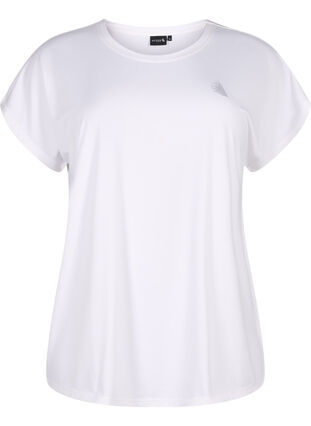Trainings T-shirt met korte mouwen, Bright White, Packshot image number 0