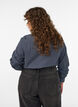 Chemise &agrave; carreaux avec strass, Bleu, Model image number 2