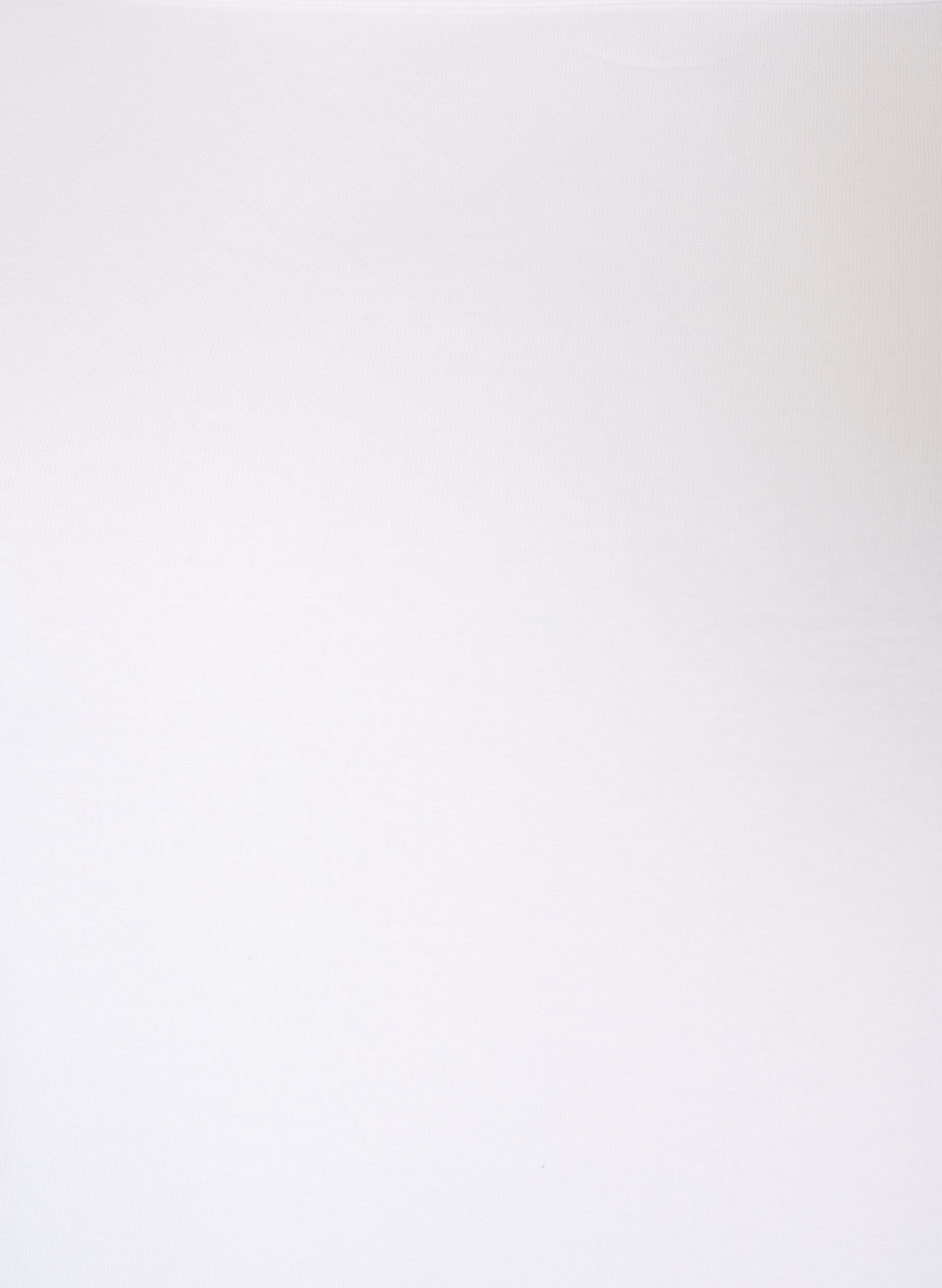 ZizziBasic T-shirt met boothals en 3/4-mouwen, Wit, Packshot image number 2