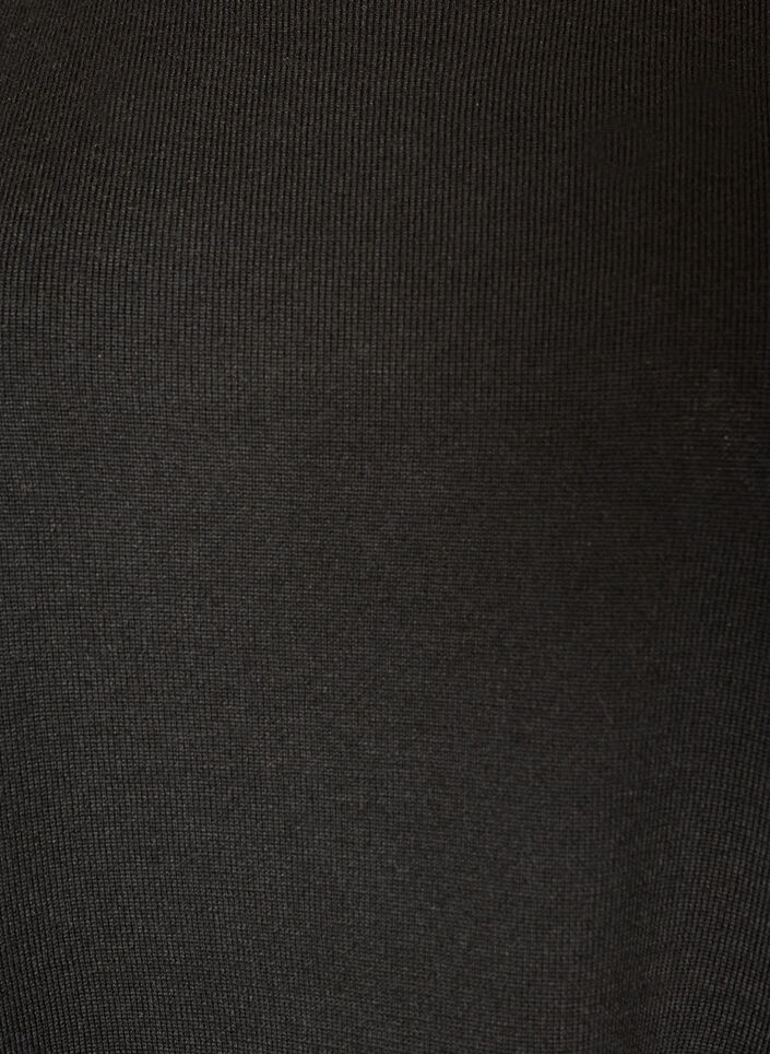 Blouse en maille &agrave; effet superpos&eacute; et bordure en dentelle, Noir, Packshot image number 2