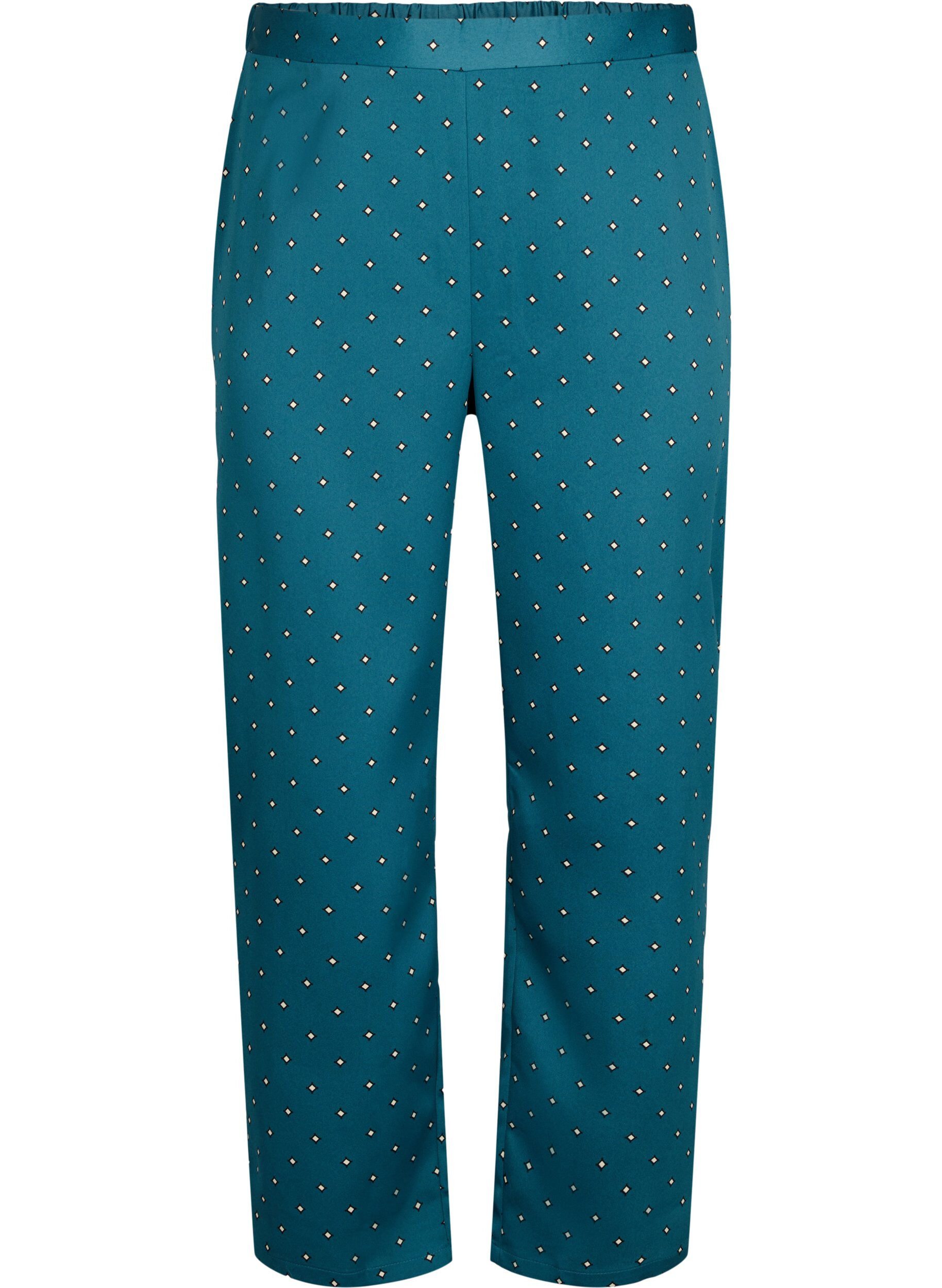 Zizzi Pantalons de pyjama imprim&eacute;s, Balsam AOP, Packshot image number 0