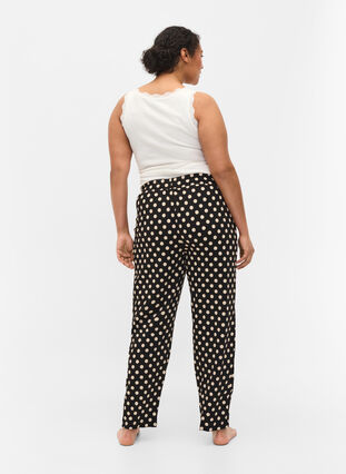 Bas de pyjama, Black W. Angora Dot, Model image number 0
