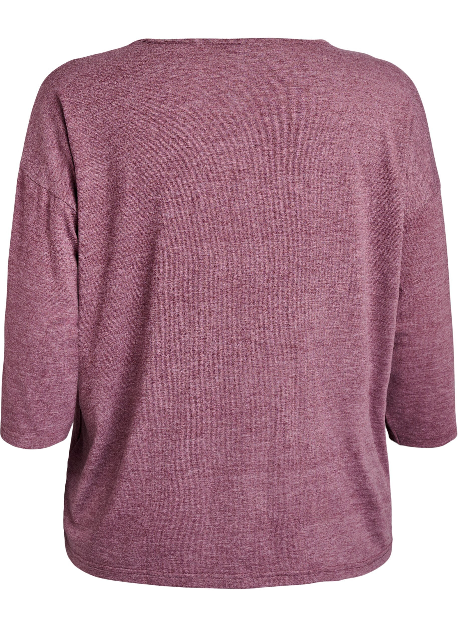 ZizziFLASH &ndash; Jersey blouse met 3/4 mouwen, Rood, Packshot image number 1