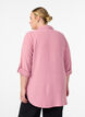 Shirt met 3/4 mouwen en borstzakken, Roze, Model image number 2