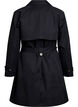 Halflange trenchcoat met ceintuur, Black, Packshot image number 1