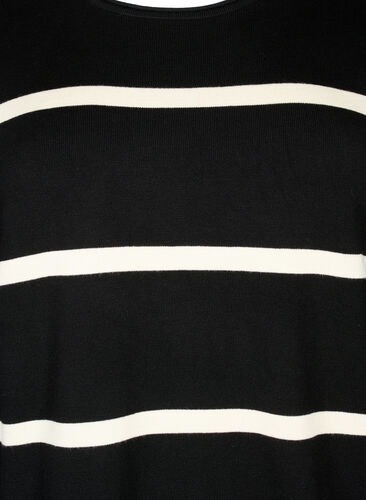  Blouse à rayures en jersey viscose, Black Comb, Packshot image number 2