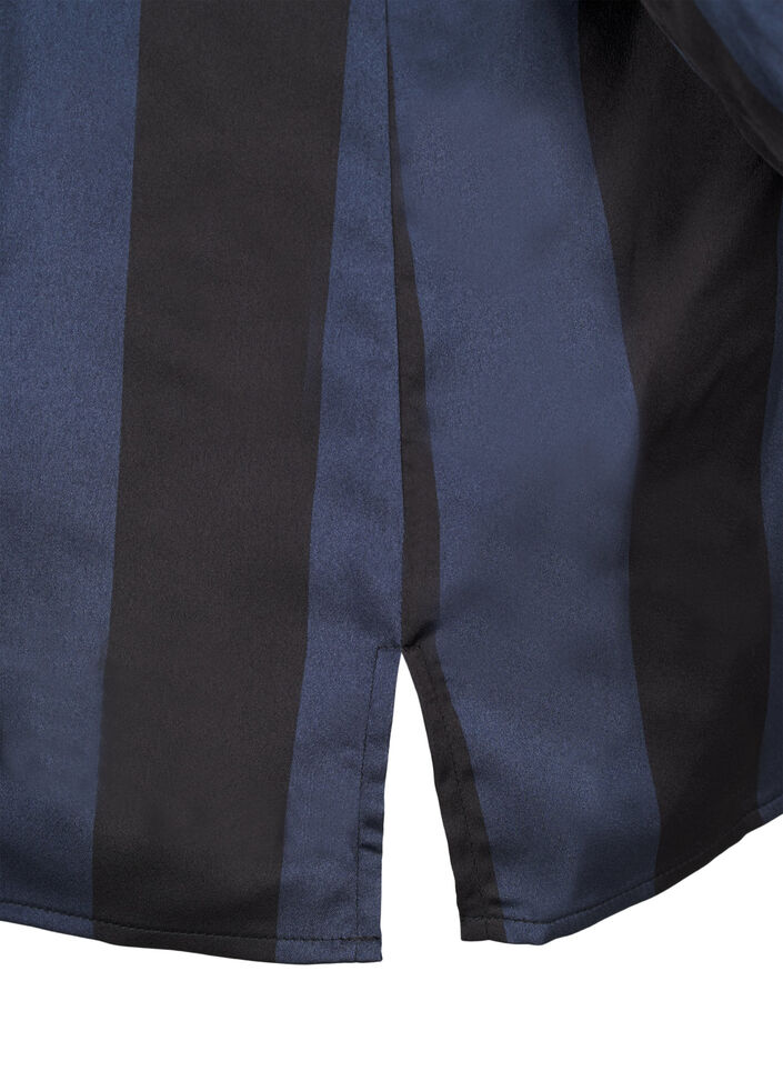 Satijnen overhemd met strepen, Spellbound w. Black, Packshot image number 3