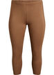 Basic 3/4 legging in viscose, Bruin, Packshot image number 0