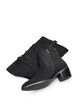 Botte haute en su&eacute;dine avec tige amovible, Noir, Packshot image number 2