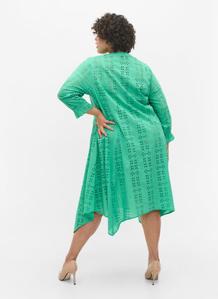 Robe en coton en broderie anglaise, Holly Green, Model image number 1