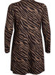 Robe à manches longues avec col rond et imprimé zèbre, Walnut Zebra, Packshot image number 1