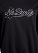 Sweatshirt met statementdetail, Zwart, Packshot image number 2