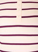 T-shirt c&ocirc;tel&eacute; &agrave; rayures et d&eacute;tail boutonn&eacute;, Violet, Packshot image number 2