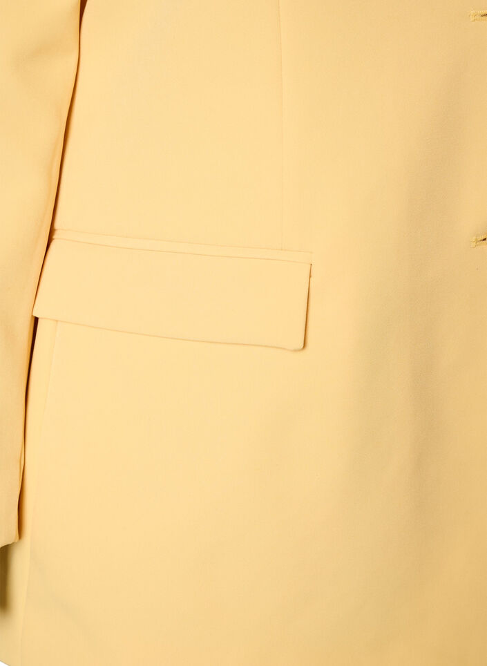 Blazer classique avec fermeture &agrave; boutons, Jaune clair, Packshot image number 3