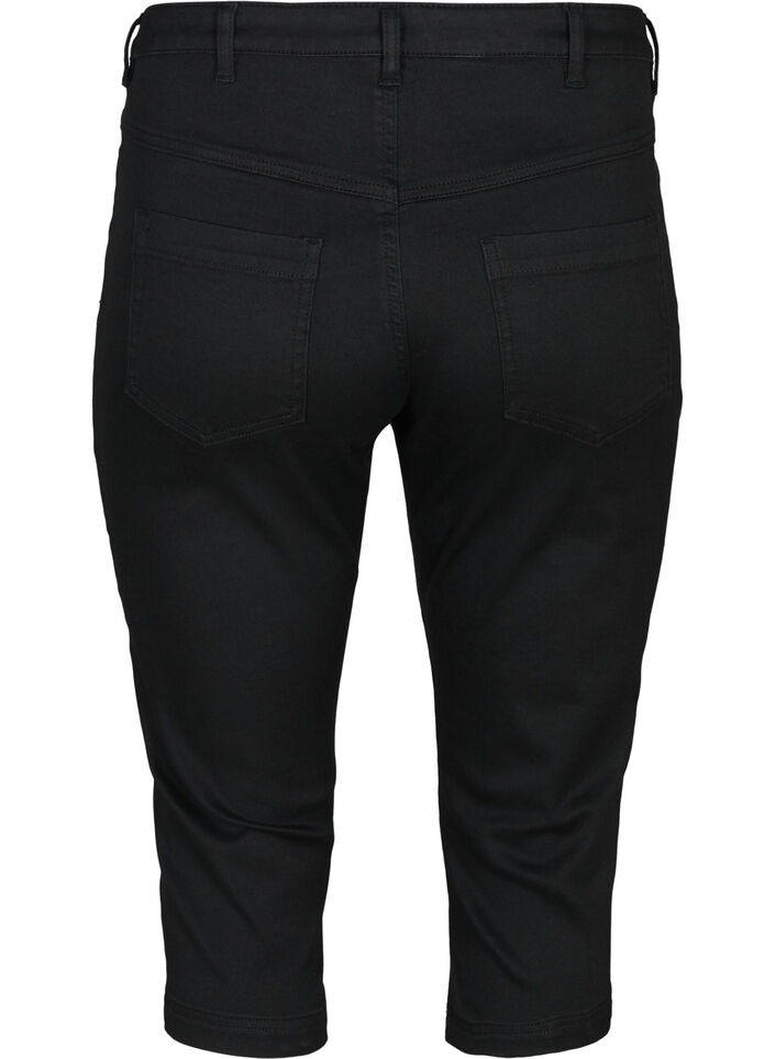Amy capri jeans met hoge taille en super strakke pasvorm, Zwart, Packshot image number 1