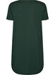 Chemise de nuit en coton biologique et &agrave; col en V, Vert fonc&eacute;, Packshot image number 1